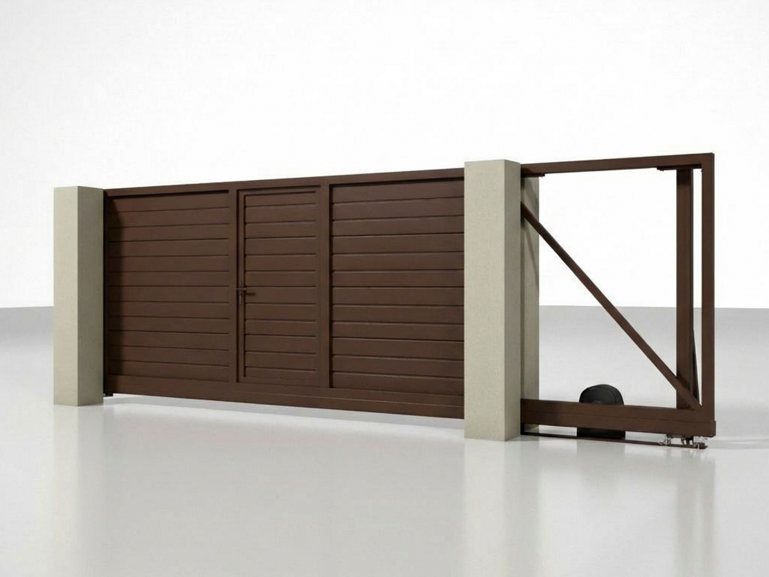 Откатные ворота Alutech Prestige 3000×2000 мм 